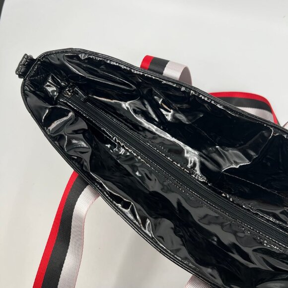 Think Royln Black & Red Large Classic Tote | Inner Pockets - Picture 6 of 11